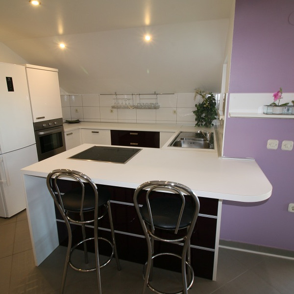 Küche, Zatonka 1, Apartments Zatonka in der Nähe des Meeres, Zaton, Dalmatien, Kroatien Zaton