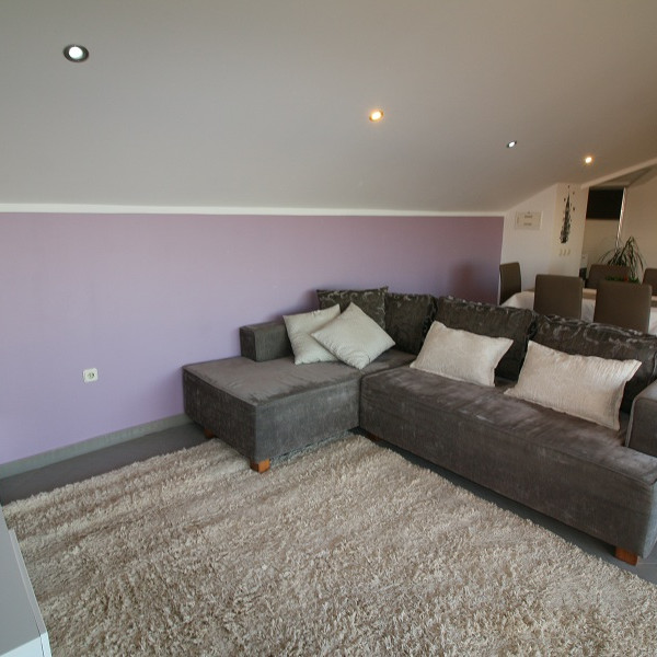 Das Wohnzimmer, Zatonka 1, Apartments Zatonka in der Nähe des Meeres, Zaton, Dalmatien, Kroatien Zaton